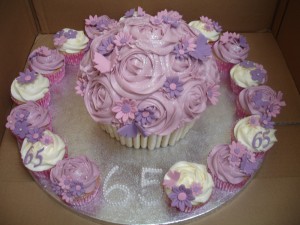 65th birthday cupcakes