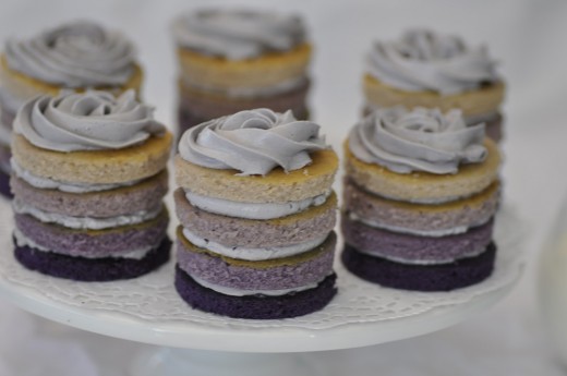 Blueberry mini cakes