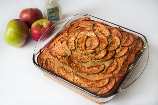 Cake with apples