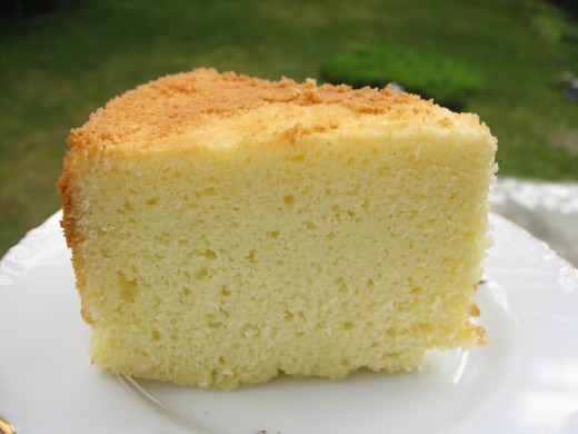 Chiffon cake piece