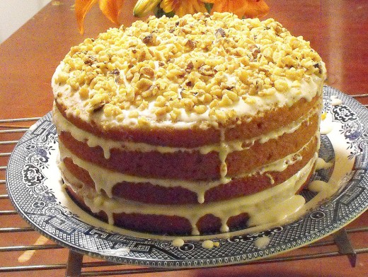 Homemade pumpkin cake