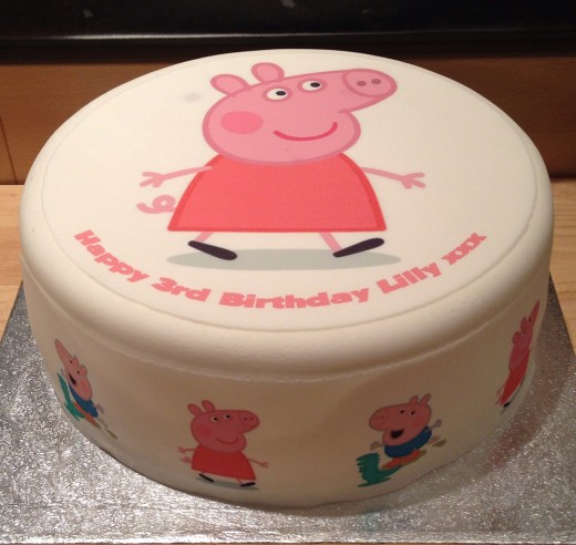 Peppa pig cake for Lilly