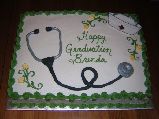 Medicine graduation cake