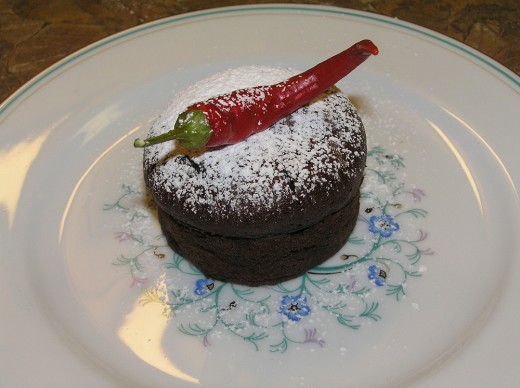 Tabasco lava cake