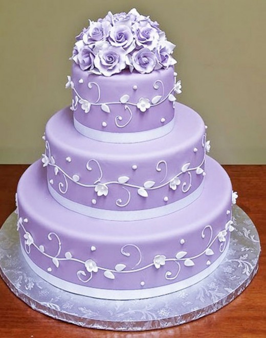 Lavender wedding cakes