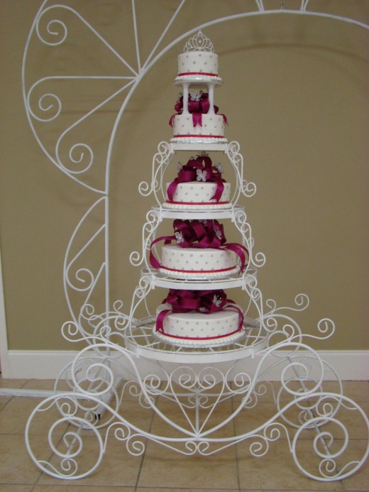 5 tier quinceanera cake