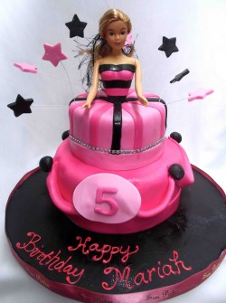 5th birthday’s Barbie cake