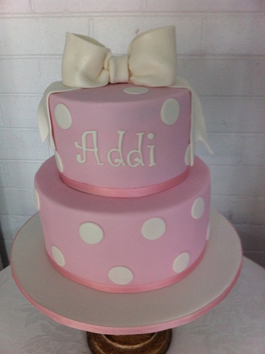 Christening cake for Addi