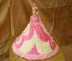 Amazing princess barbie cake