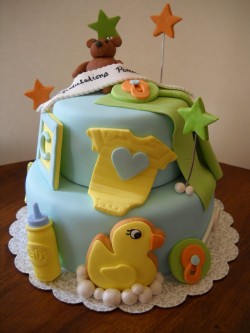 Awesome baby shower cake