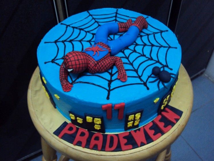 11th birthday Spiderman cake