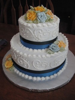 2 tier anniversary cake