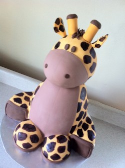 Baby shower cake – giraffe