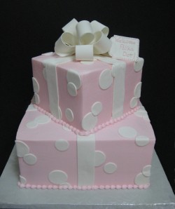 Baby shower cake – present