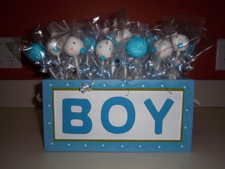 Baby boy  cake pops