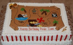 Cake – pirates map