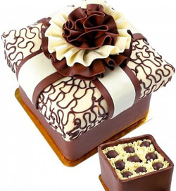 Cake chocolate truffle box