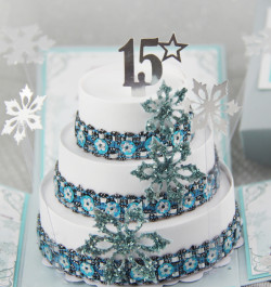 Winter birthday cake