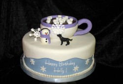 Winter Birthday cake