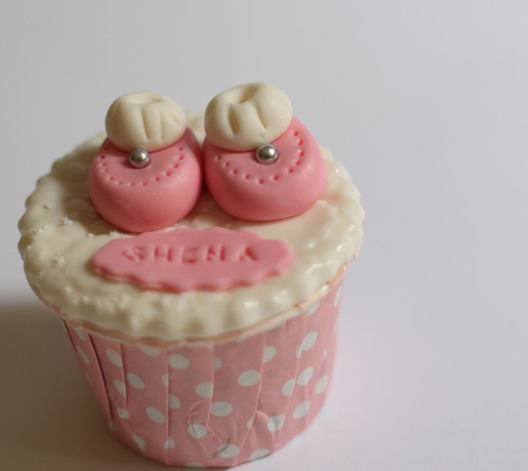 Christening cupcake