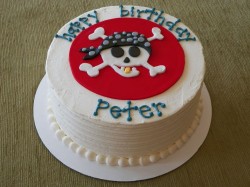 White pirate cake