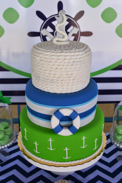 Nautical Birthday Cake