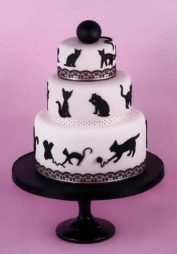 Birthday Cake with Cats