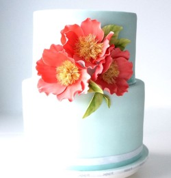 Birthday Cake with Flower