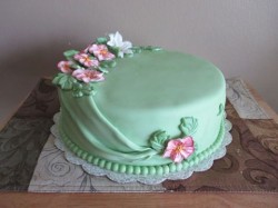 Green Birthday Cake