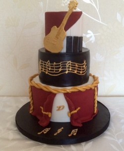 Music Theme Birthday Cake