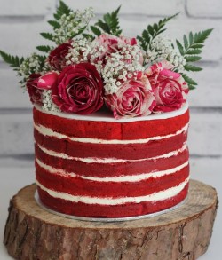 Red Velvet Nude Cake