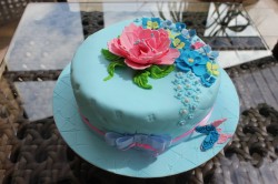 Blue Birthday Cake