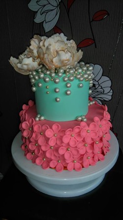 Birthday Cake With Flowers