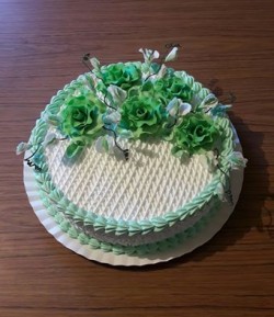 Green Birthday Cake