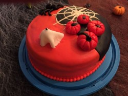 Red Halloween Cake